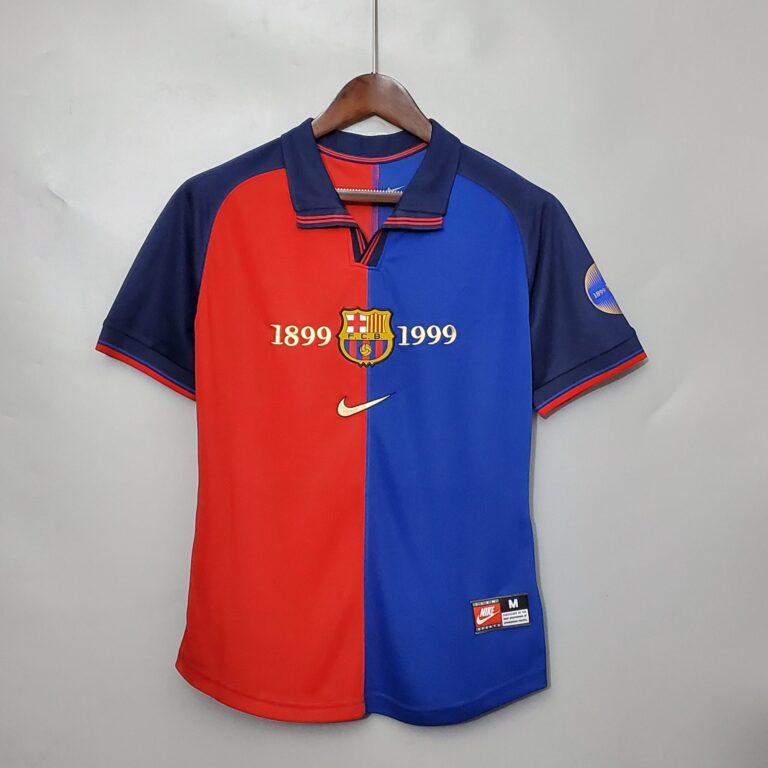 Barcelona 100th Anniversary retro football shirt