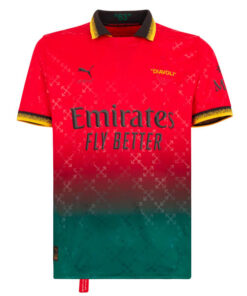 AC Milan X Off-White Fourth Shirt 24/25 – Red