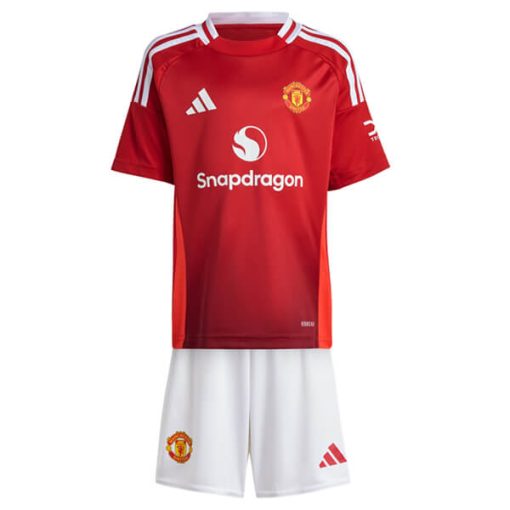 Manchester United 2024/25 Infant Home Shirt & Shorts Set