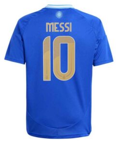 Argentina #10 Lionel Messi 2024 Youth Away Shirt