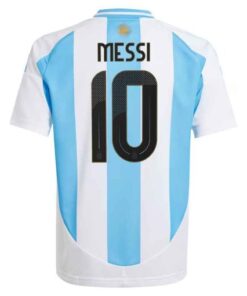 Argentina #10 Lionel Messi 2024 Youth Home Shirt