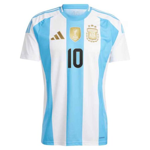 Argentina #10 Lionel Messi 2024 Men’s Home Shirt - Image 3