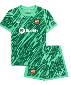 Alternative view of Barcelona 2024/25 Infant Home Goalkeeper Shirt & Shorts Set