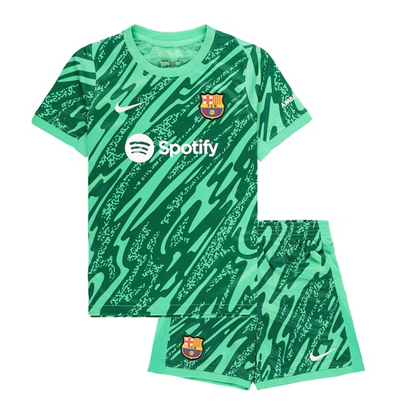 Barcelona 2024/25 Infant Home Goalkeeper Shirt & Shorts Set - Image 2