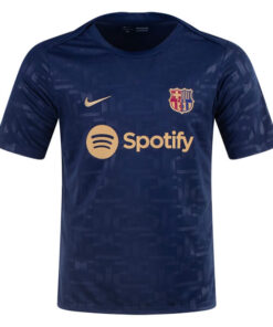 Barcelona Pre Match Training Top – Navy