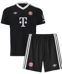 Bayern Munich Black Goalkeeper Kids Kit 24/25