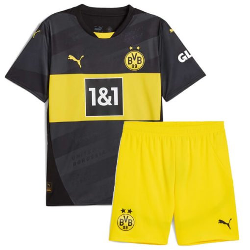 Borussia Dortmund 2024/25 Infant Away Shirt & Shorts Set