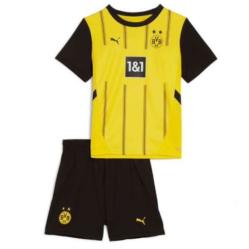 Borussia Dortmund 2024/25 Infant Home Shirt & Shorts Set