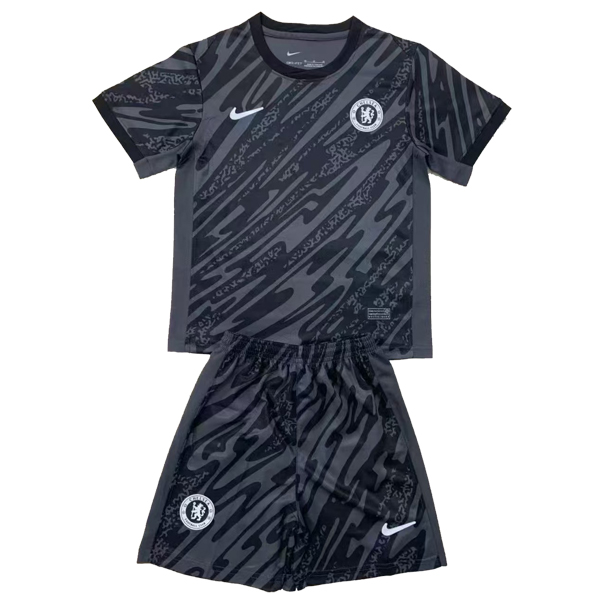 Chelsea Black Goalkeeper Kids Kit 24/25