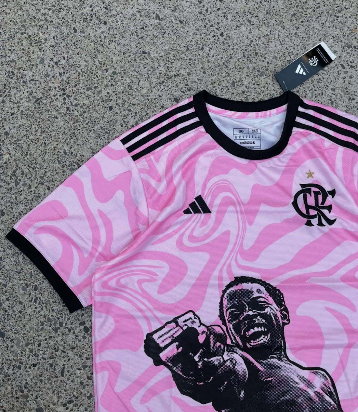 Flamengo X City of God Zé Pequeno Pink Jersey Limited Edition - Image 3