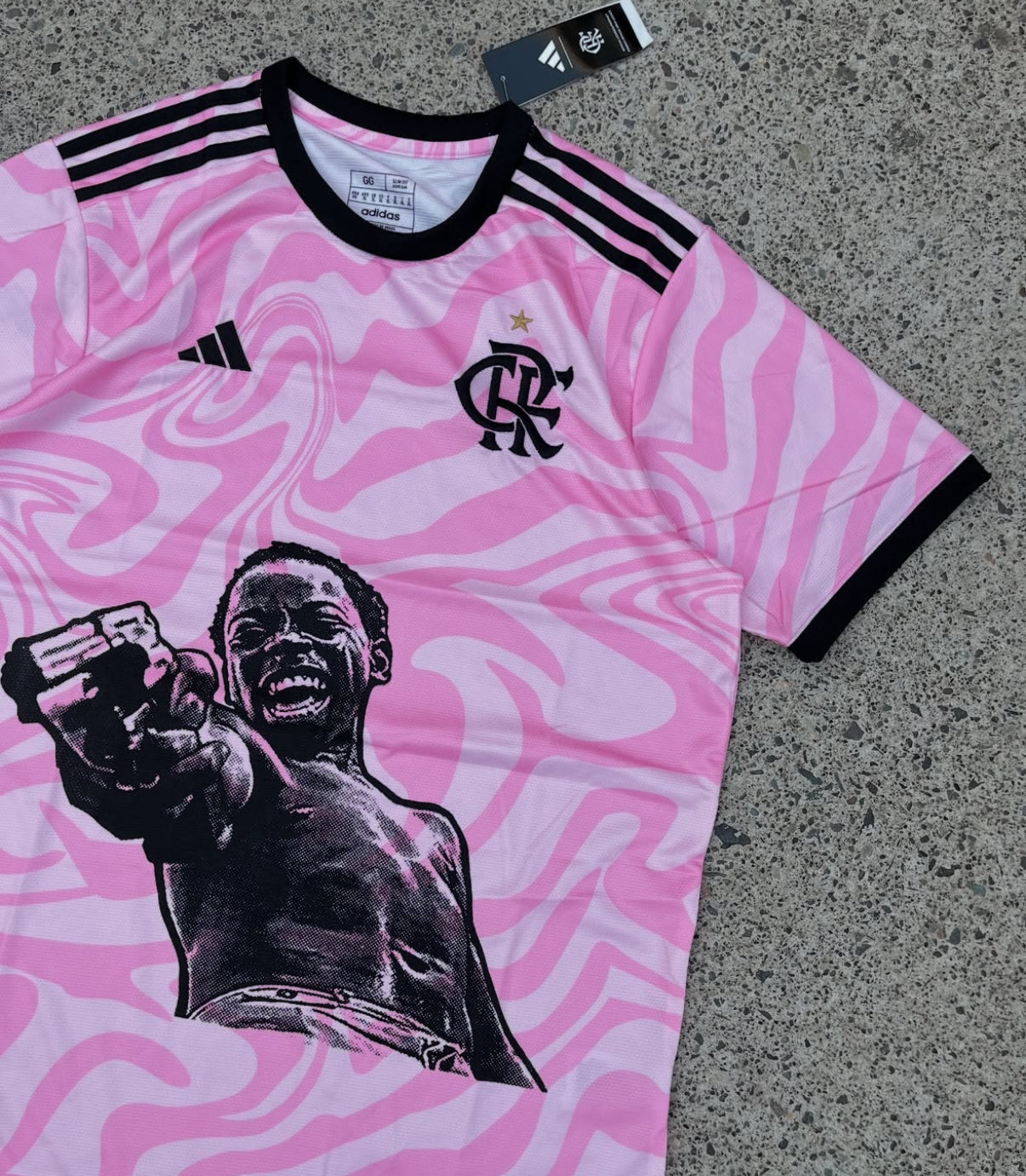 Flamengo X City of God Zé Pequeno Pink Jersey Limited Edition - Image 4