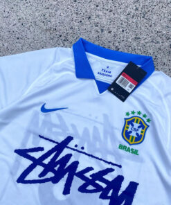 Alternative view of Brazil white and Blue 2019 Stussy Special Edition