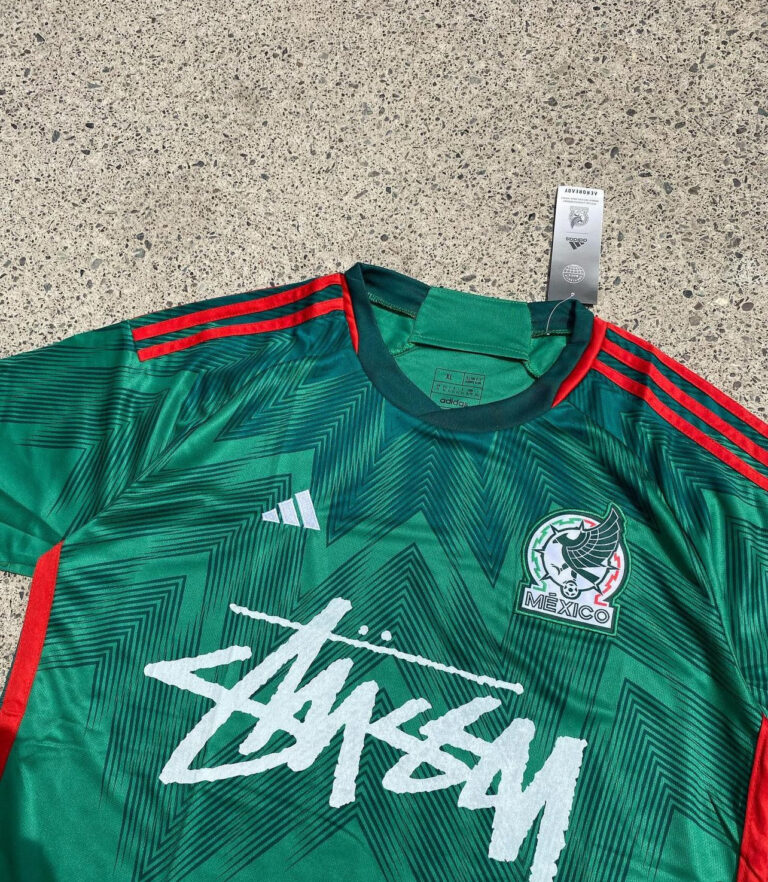 Alternative view of 23/24 Mexico X Stussy Special Edition football jersey