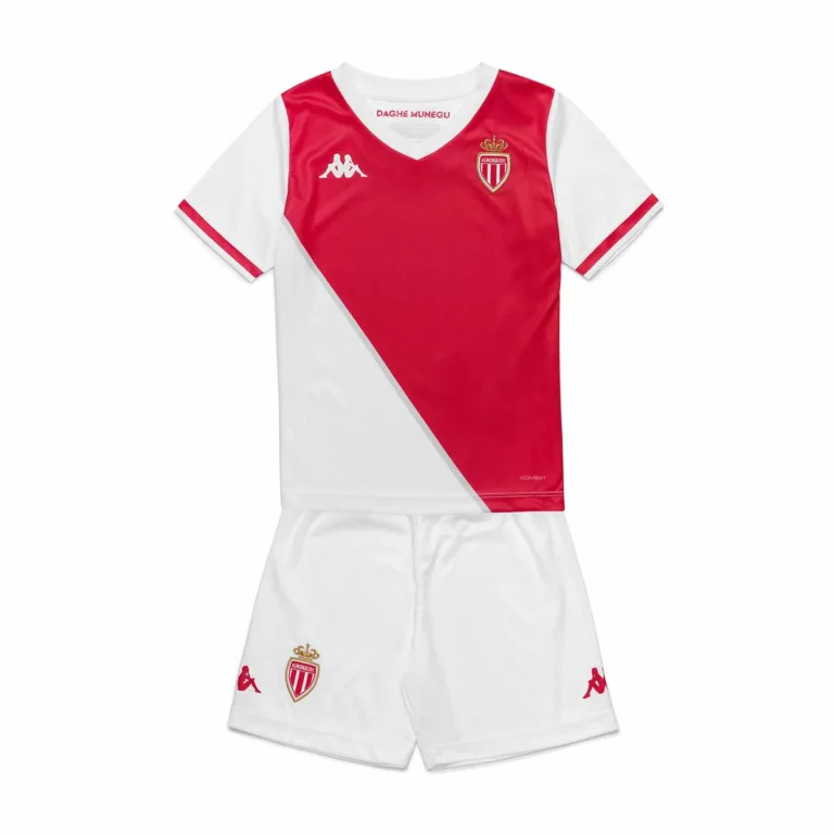Alternative view of AS Monaco 2024/25 Infant Home Shirt & Shorts Set