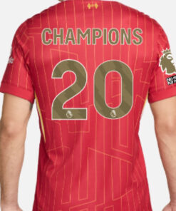 Liverpool Home Premier League Champions Shirt #20