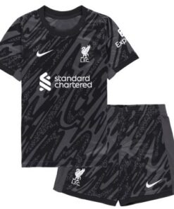 Liverpool 2024/25 Infant Black Goalkeeper Stadium Shirt & Shorts Set