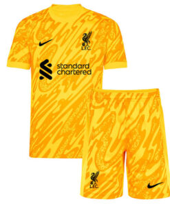 Liverpool Yellow Goalkeeper Kids Kit 24/25
