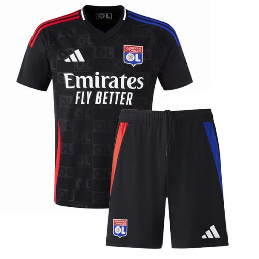 Olympique Lyon 2024/25 Infant Away Shirt & Shorts Set