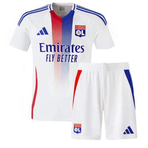 Olympique Lyon 2024/25 Infant Home Shirt & Shorts Set