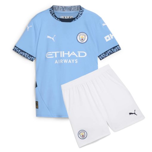 Manchester City 2024/25 Infant Home Shirt & Shorts Set
