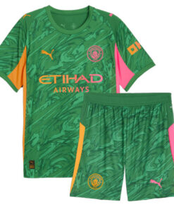 Manchester City Goalkeeper Kids Kit 25/26 – Green