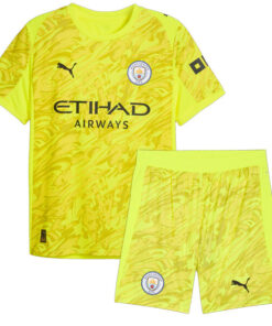 Manchester City Goalkeeper Kids Kit 25/26 – Yellow