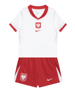 Poland 2024 Infant Home Stadium Shirt & Shorts Set