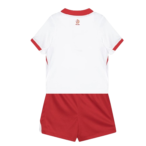 Poland 2024 Infant Home Stadium Shirt & Shorts Set - Image 3