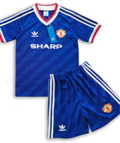 Retro Manchester United Third Kids Kit 86