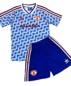 Retro Manchester United Away Kids Kit 90/92