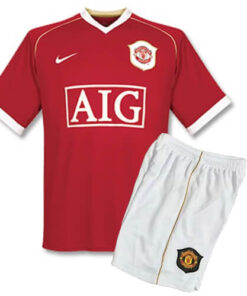 Retro Manchester United Home Kids Kit 06/07