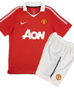 Retro Manchester United Home Kids Kit 10/11