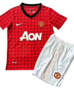 Retro Manchester United Home Kids Kit 12/13
