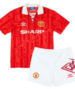 Retro Manchester United Home Kids Kit 92/94