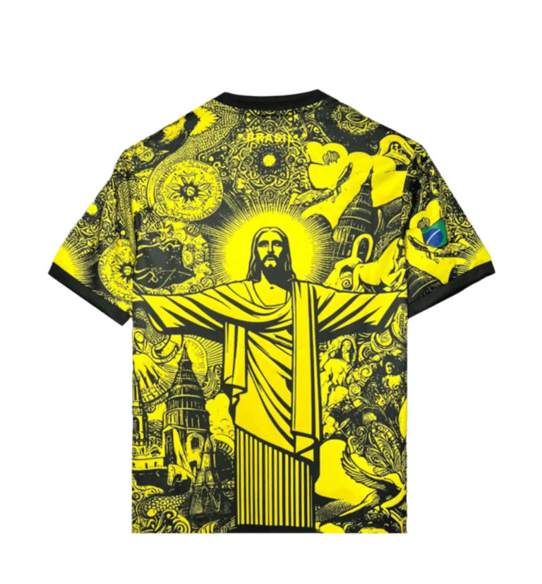 Alternative view of Brazil Jesus x Corteiz Special Edition Yellow Kit
