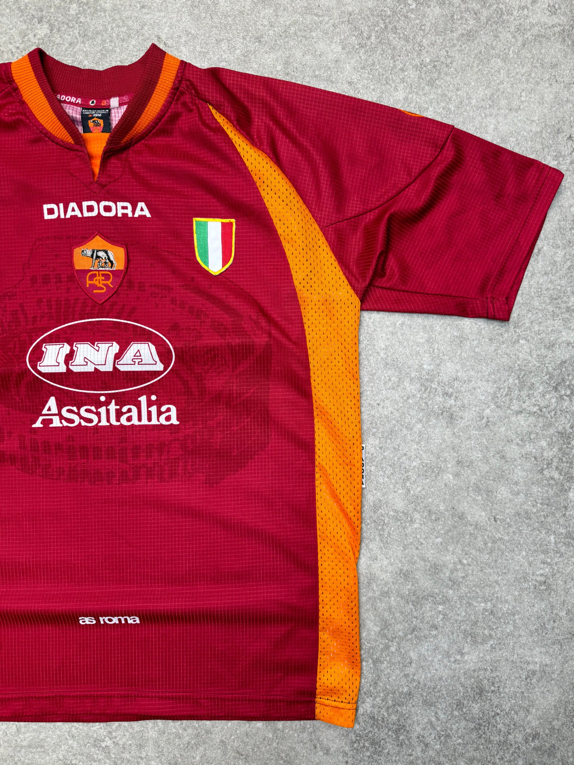 As Roma 1997/1998 Home Retro Jersey - Image 4