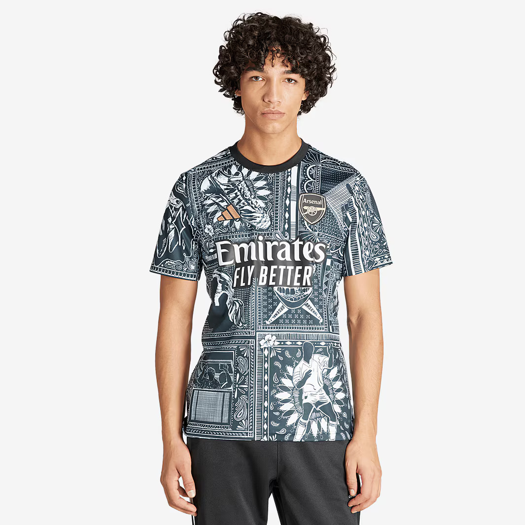 Arsenal x Ian Wright 2024 Performance Pre Match Shirt - Image 3