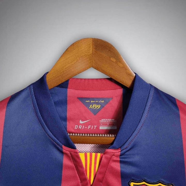 FC Barcelona 2014-2015 Long Sleeve Home Kit - Image 6