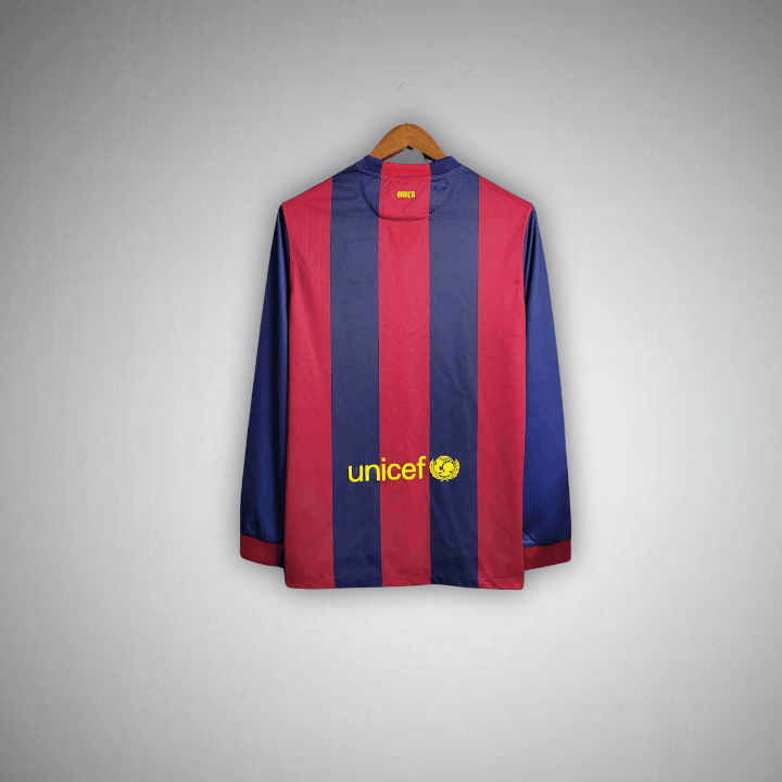 FC Barcelona 2014-2015 Long Sleeve Home Kit - Image 8