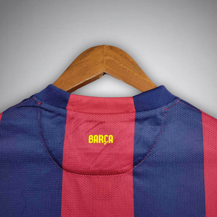 FC Barcelona 2014-2015 Long Sleeve Home Kit - Image 7
