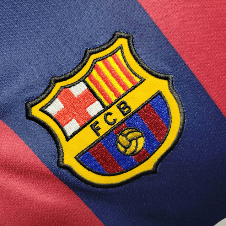 FC Barcelona 2014-2015 Long Sleeve Home Kit - Image 2