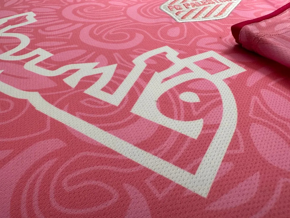 FC Palestina X Farrah Azam Collab shirt Palestine Pink kit - Image 4