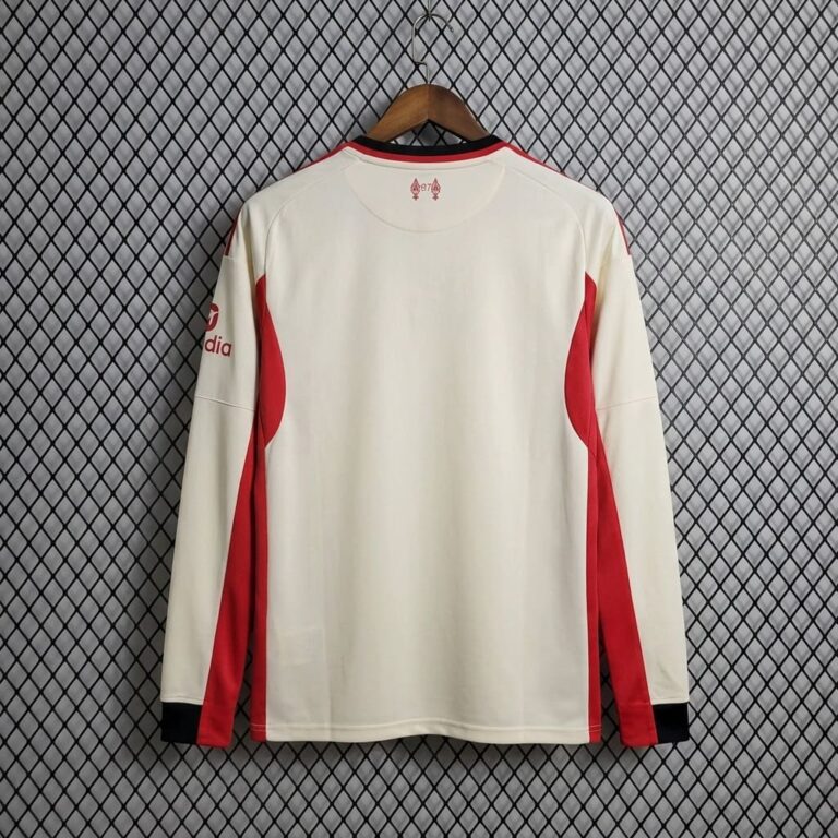 Liverpool FC 2025/26 Away Long Sleeve Jersey back view
