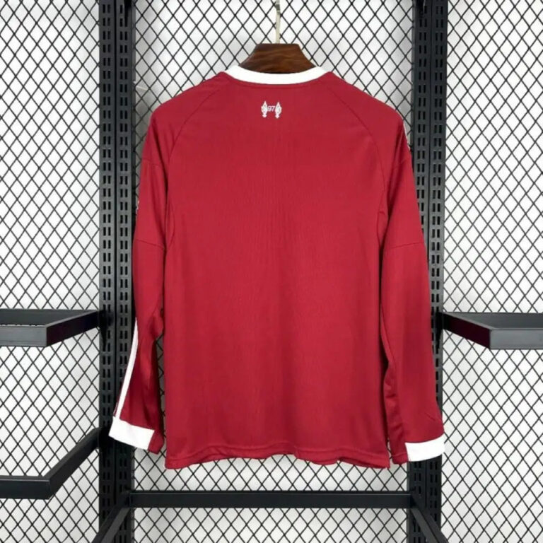 Liverpool FC 2025/26 Home Long Sleeve Jersey back view